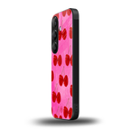 berry blush back phone cover | glass case for samsung galaxy s23