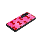 berry blush back phone cover | glass case for samsung galaxy s23