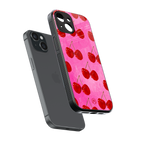 berry blush back phone cover | glass case for iphone 15