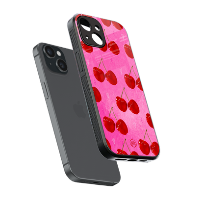 berry blush back phone cover | glass case for iphone 15