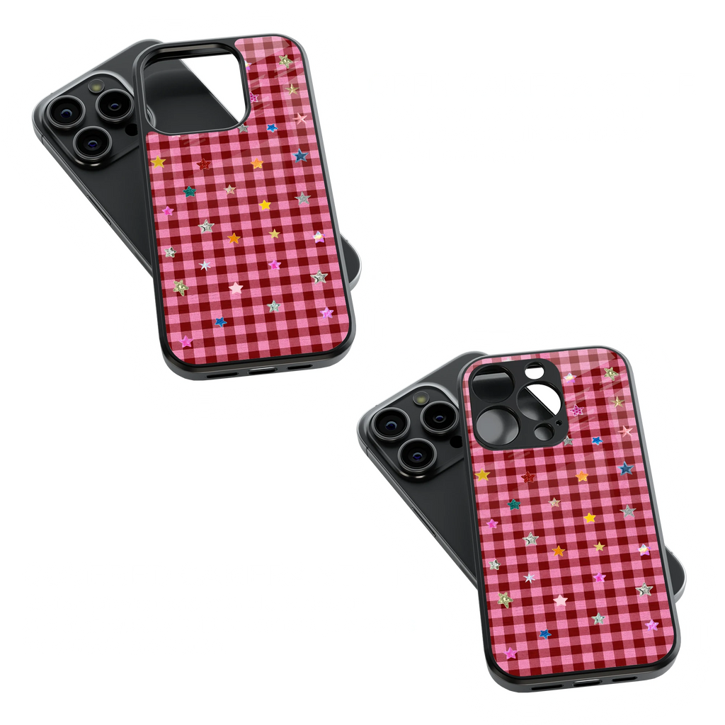 Trendy Glass Back Mobile Case for iPhone, Samsung, Redmi, OnePlus, Google Pixel, Motorola