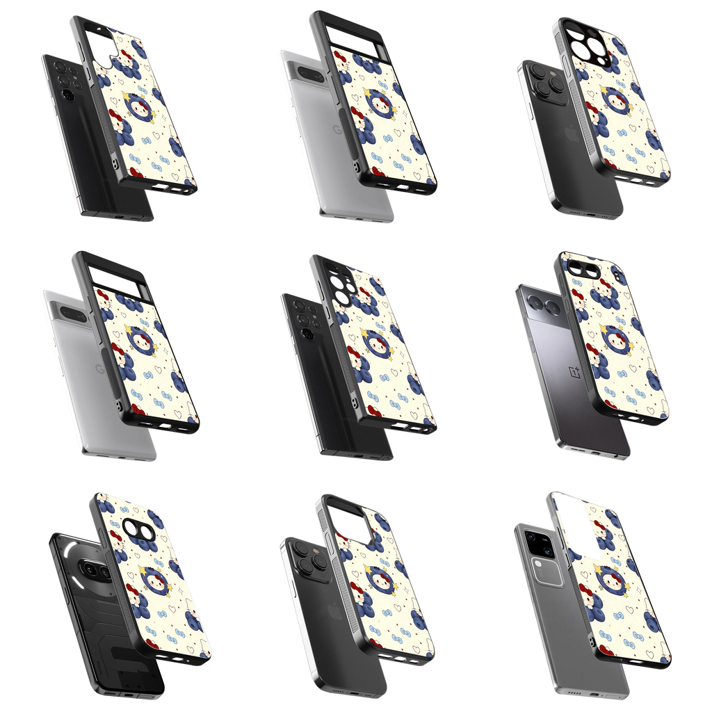Durable Glass Back Mobile Case for iPhone, Samsung, OnePlus, Google Pixel, Redmi, Vivo, Oppo