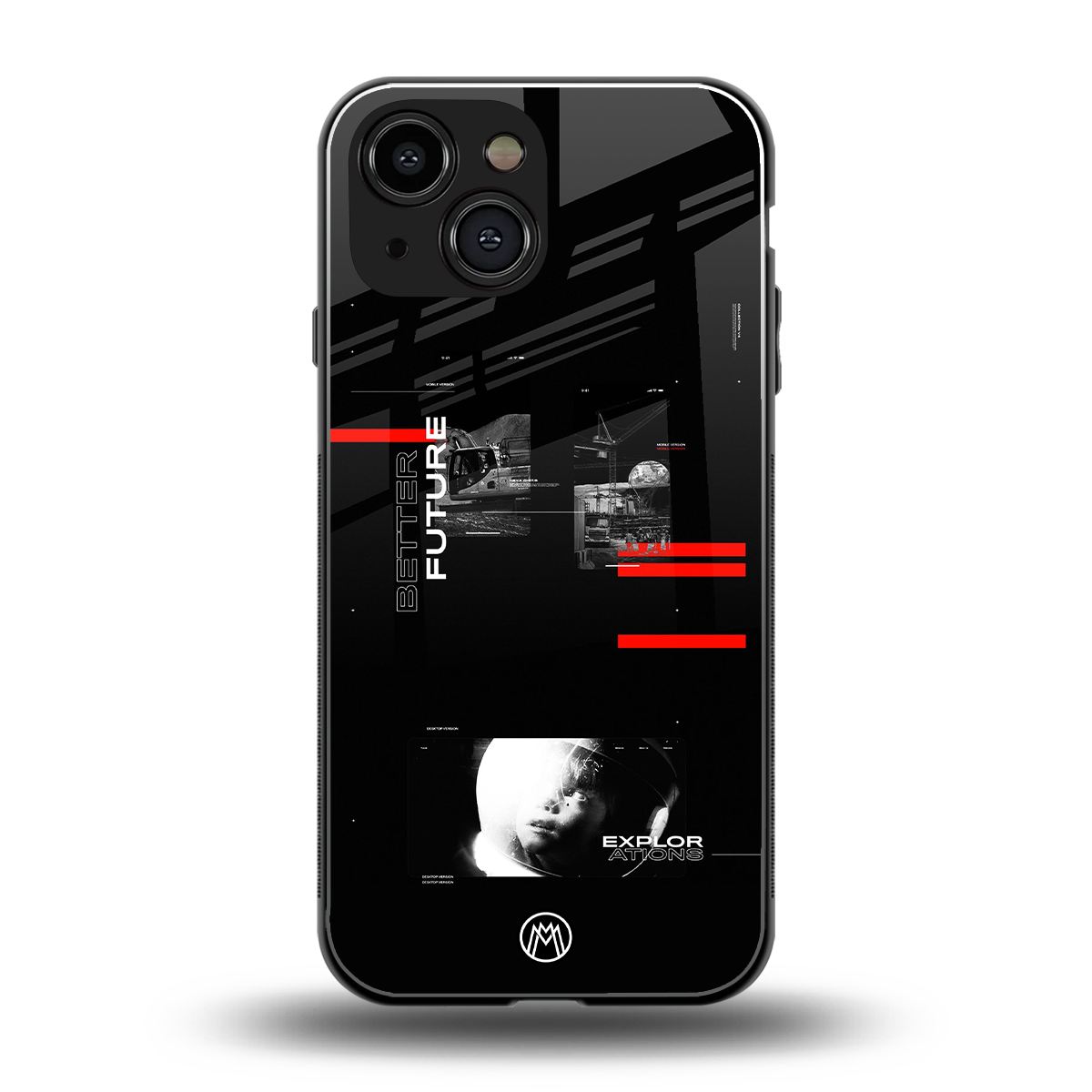 better future dark aesthetic back phone cover | glass case for iphone 13 mini