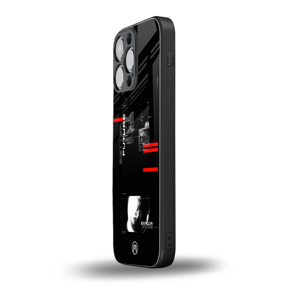 better future dark aesthetic back phone cover | glass case for iphone 13 pro max