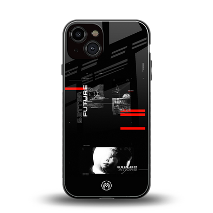 better future dark aesthetic back phone cover | glass case for iphone 13