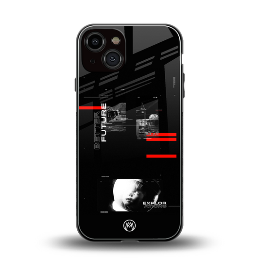 better future dark aesthetic back phone cover | glass case for iphone 13