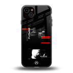 better future dark aesthetic back phone cover | glass case for iphone 15 plus