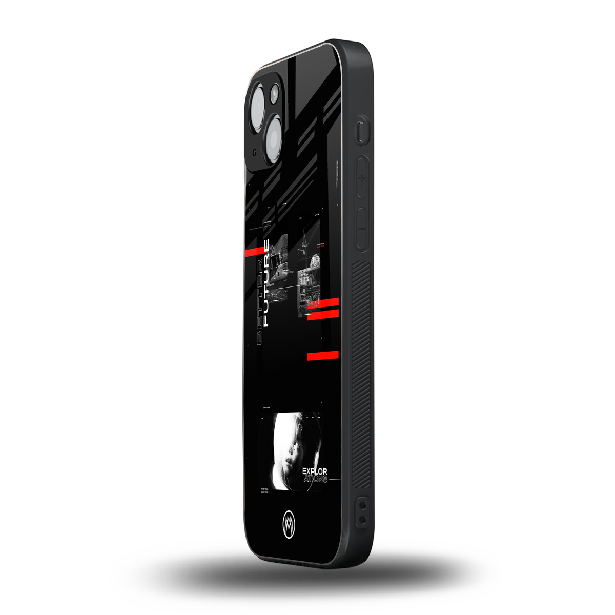 better future dark aesthetic back phone cover | glass case for iphone 15