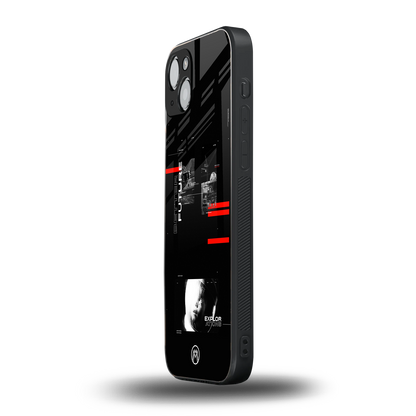 better future dark aesthetic back phone cover | glass case for iphone 15