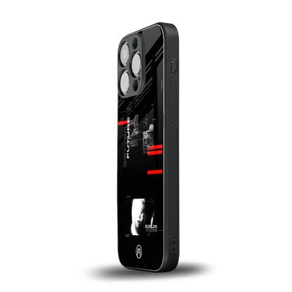 better future dark aesthetic back phone cover | glass case for iphone 16 pro