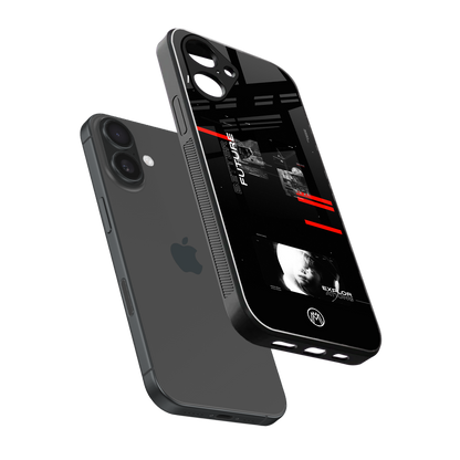 better future dark aesthetic back phone cover | glass case for iphone 16