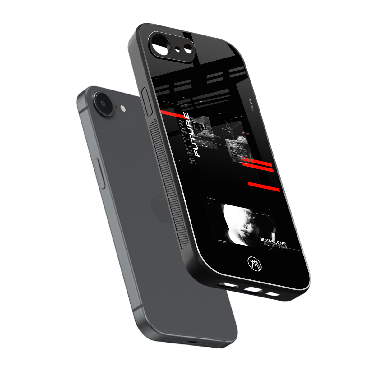 better future dark aesthetic back phone cover | glass case for iphone 16e