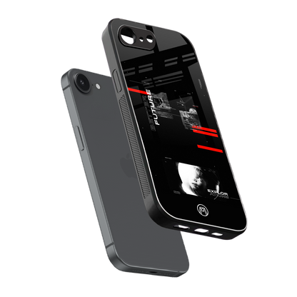 better future dark aesthetic back phone cover | glass case for iphone 16e