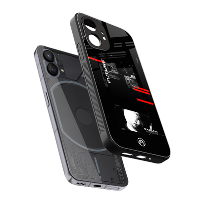 better future dark aesthetic back phone cover | glass case for nothing phone 1
