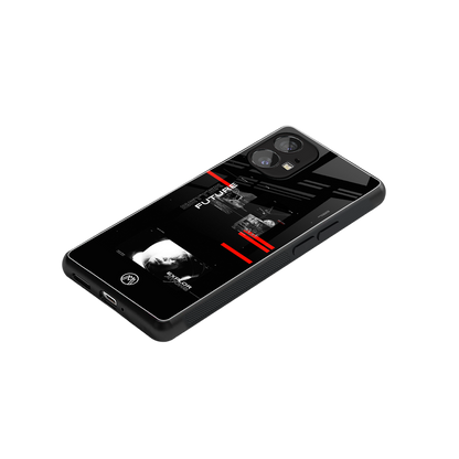 better future dark aesthetic back phone cover | glass case for nothing phone 1