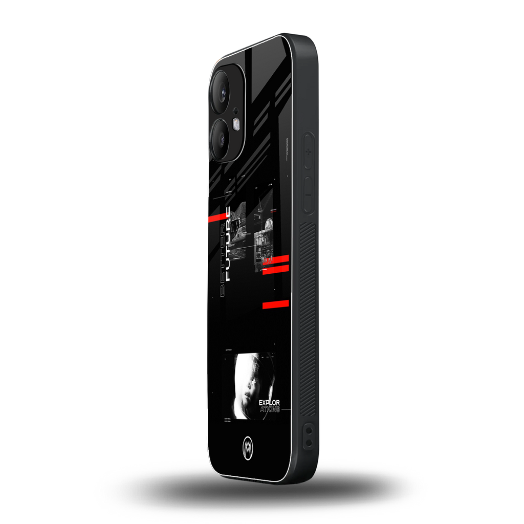 better future dark aesthetic back phone cover | glass case for nothing phone 2