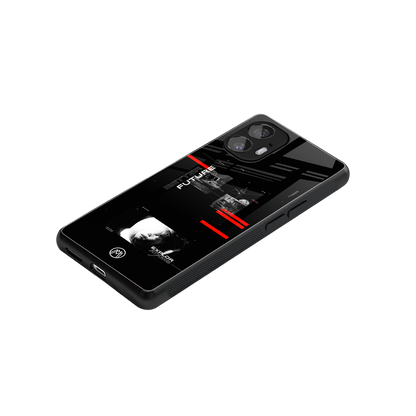 better future dark aesthetic back phone cover | glass case for nothing phone 2