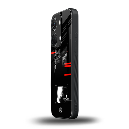better future dark aesthetic back phone cover | glass case for oneplus nord 3