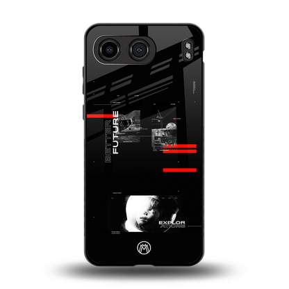 better future dark aesthetic back phone cover | glass case for oneplus nord 4