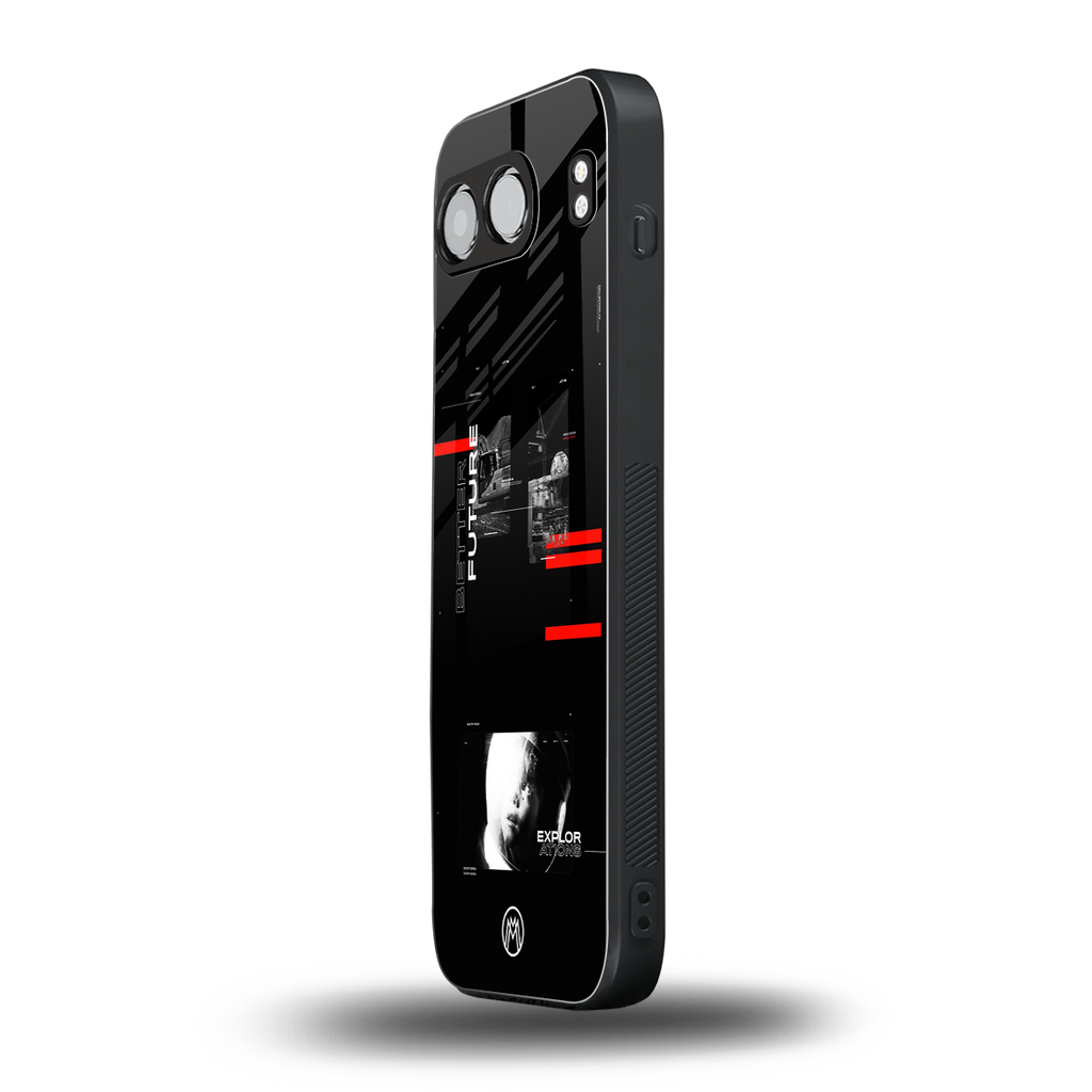 better future dark aesthetic back phone cover | glass case for oneplus nord 4