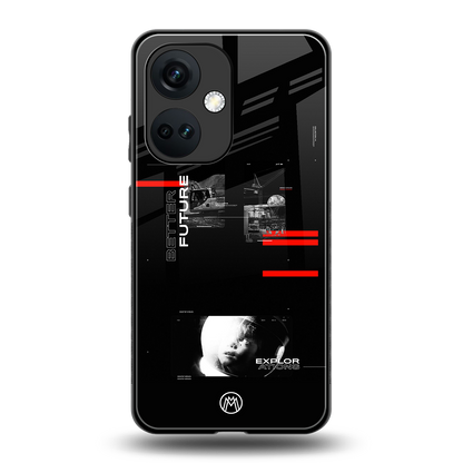 better future dark aesthetic back phone cover | glass case for oneplus nord ce 3