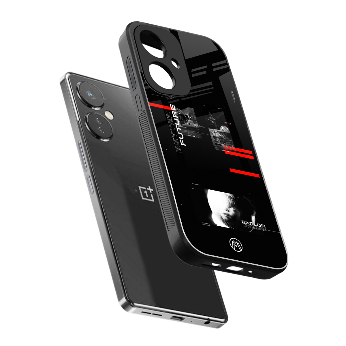 better future dark aesthetic back phone cover | glass case for oneplus nord ce 3