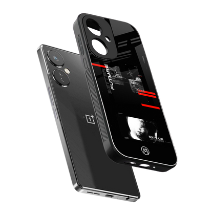 better future dark aesthetic back phone cover | glass case for oneplus nord ce 3