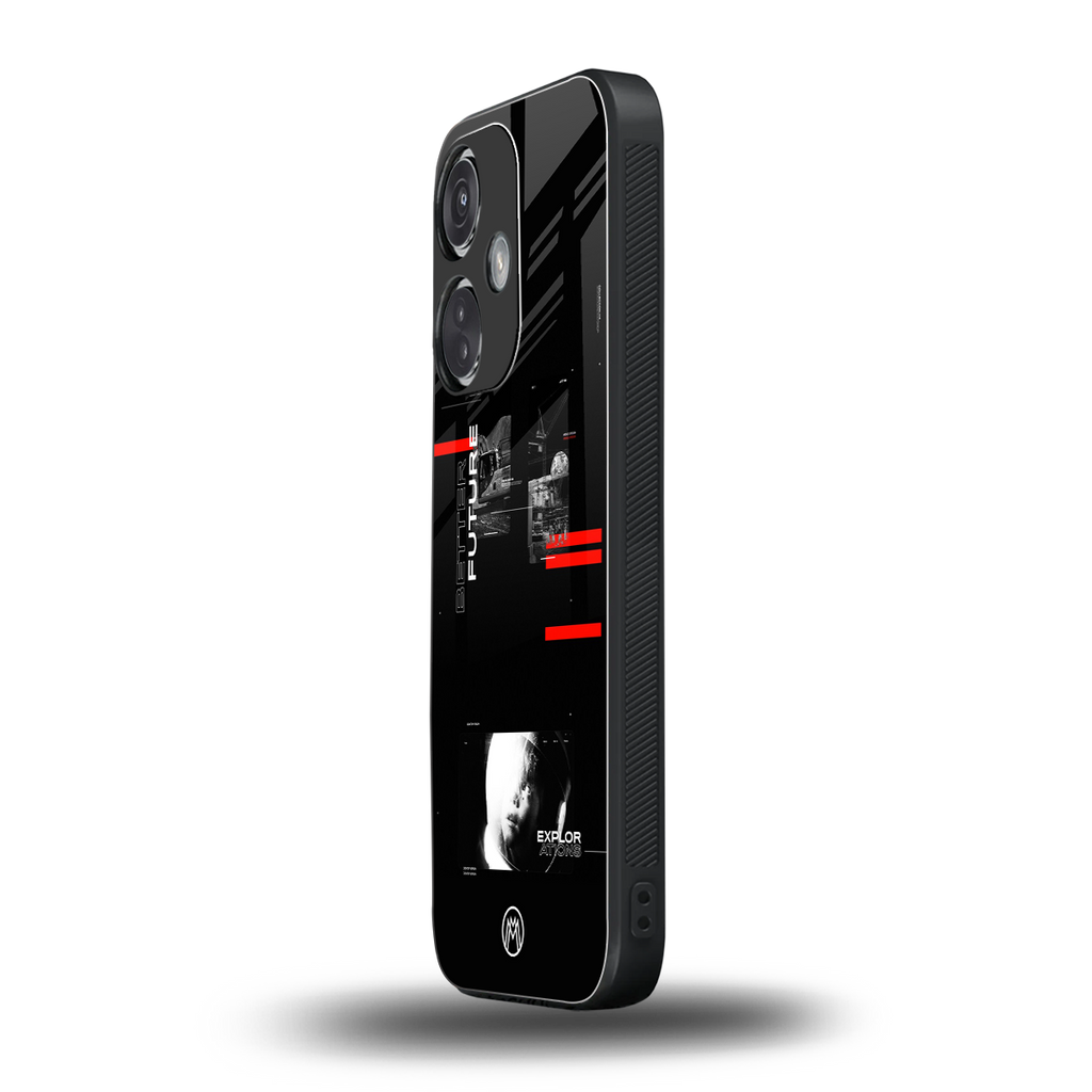 better future dark aesthetic back phone cover | glass case for oneplus nord ce 3