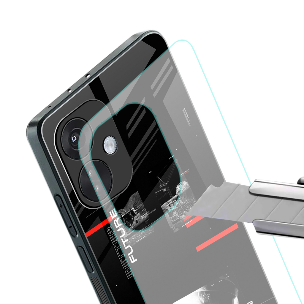 better future dark aesthetic back phone cover | glass case for oneplus nord ce 3