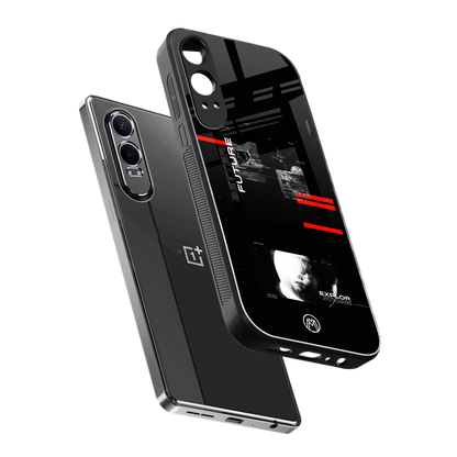 better future dark aesthetic back phone cover | glass case for oneplus nord ce 4 lite