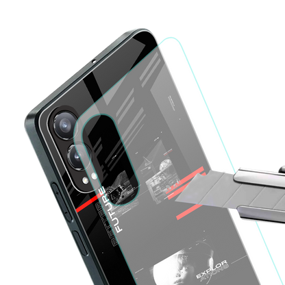better future dark aesthetic back phone cover | glass case for oneplus nord ce 4 lite