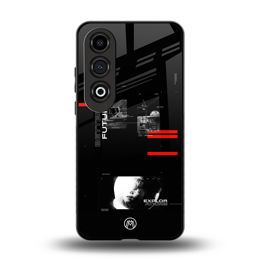 better future dark aesthetic back phone cover | glass case for oneplus nord ce 4