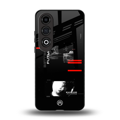 better future dark aesthetic back phone cover | glass case for oneplus nord ce 4