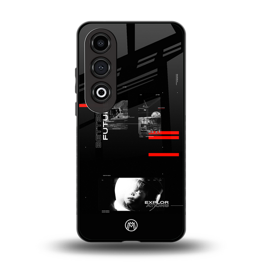 better future dark aesthetic back phone cover | glass case for oneplus nord ce 4