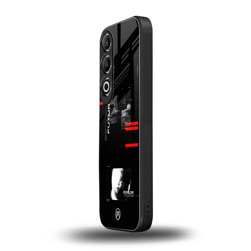 better future dark aesthetic back phone cover | glass case for oneplus nord ce 4