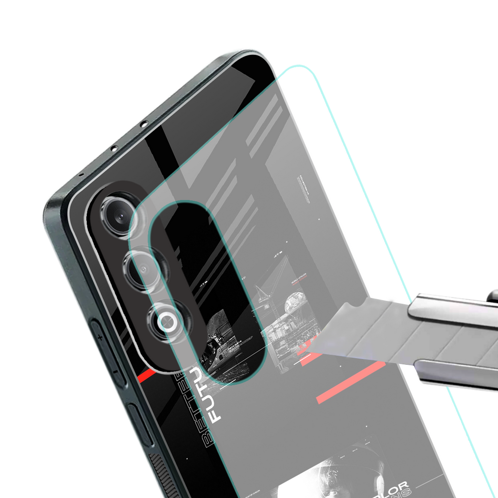 better future dark aesthetic back phone cover | glass case for oneplus nord ce 4