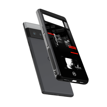 better future dark aesthetic back phone cover | glass case for google pixel 6 pro
