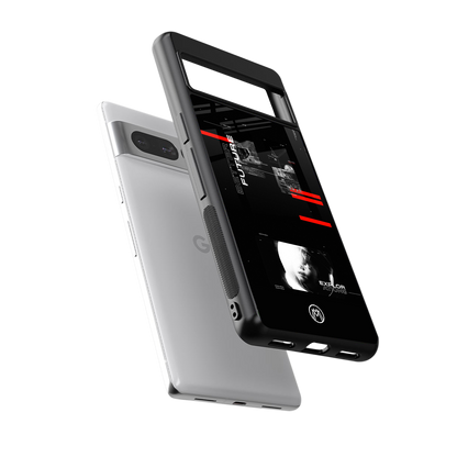better future dark aesthetic back phone cover | glass case for google pixel 7 pro