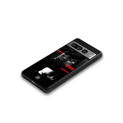 better future dark aesthetic back phone cover | glass case for google pixel 7 pro