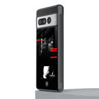 better future dark aesthetic back phone cover | glass case for google pixel 7 pro