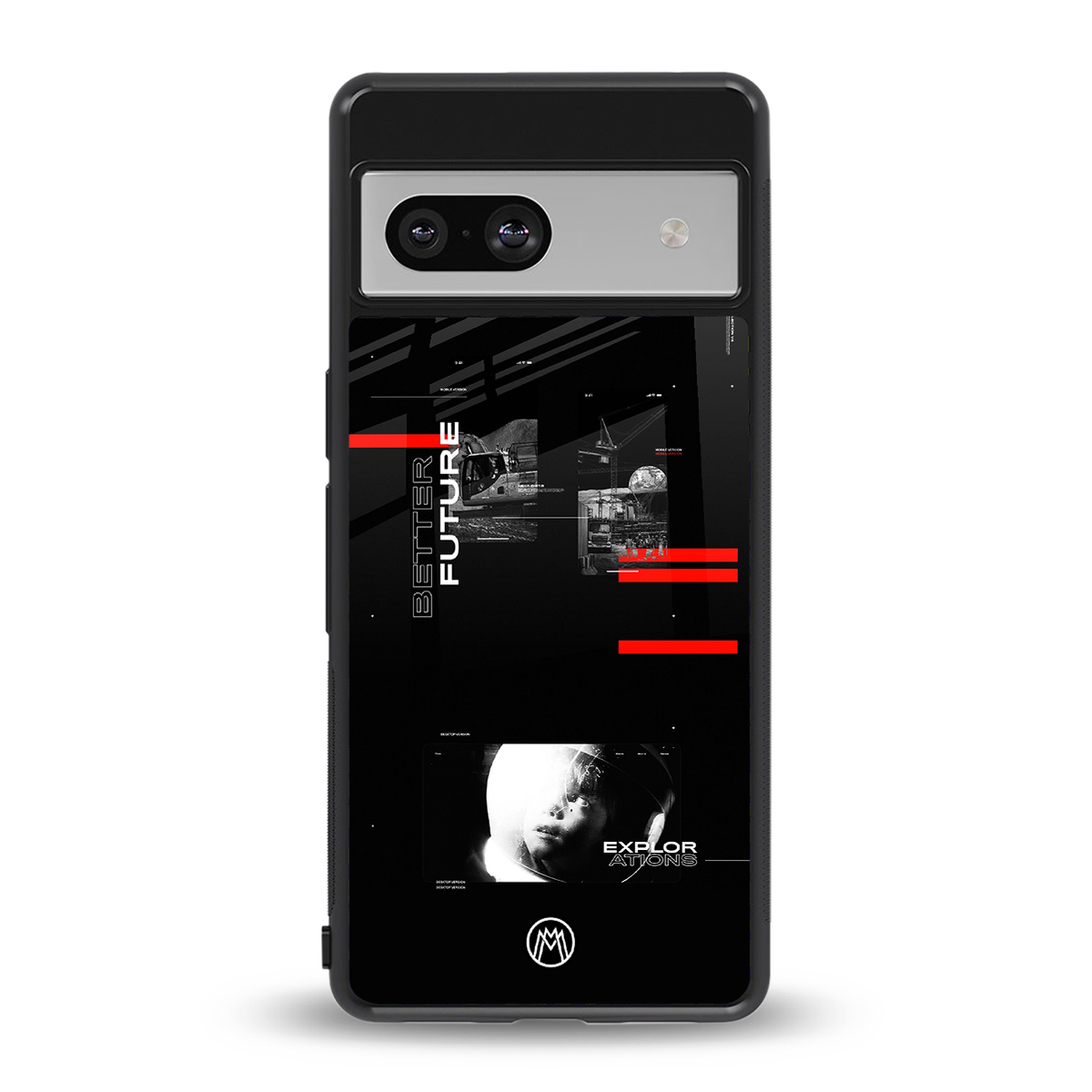 better future dark aesthetic back phone cover | glass case for Google Pixel 7