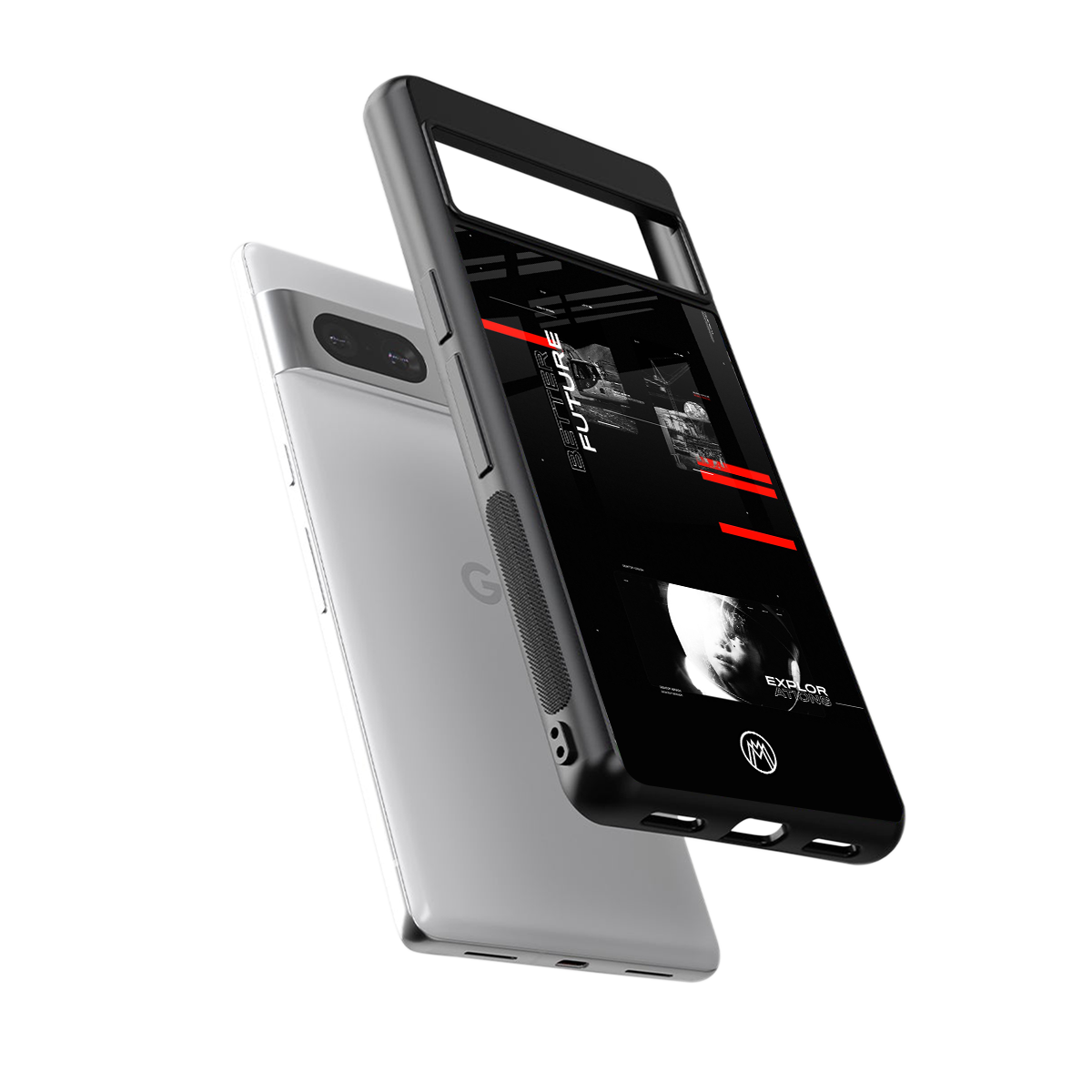 better future dark aesthetic back phone cover | glass case for Google Pixel 7