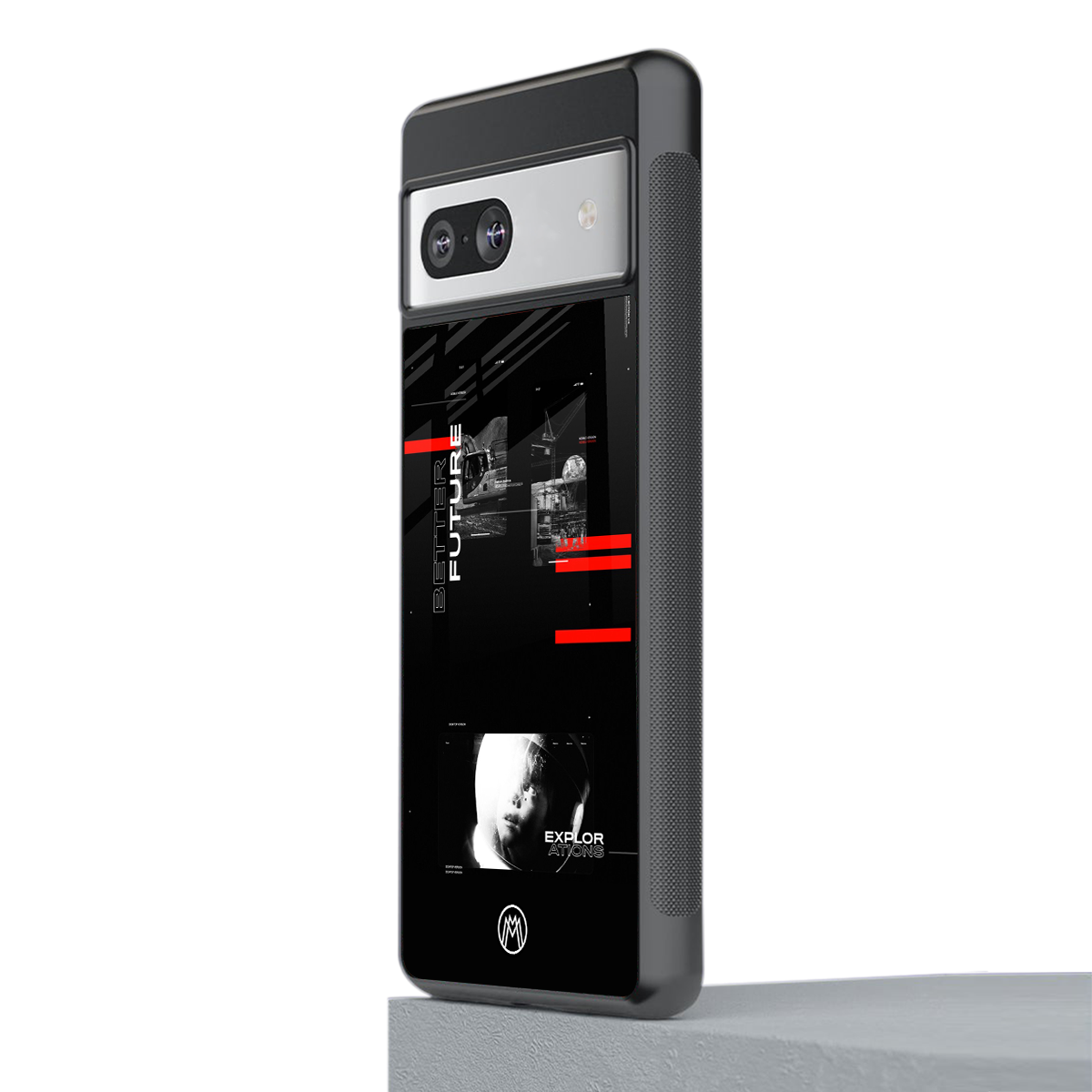 better future dark aesthetic back phone cover | glass case for Google Pixel 7A