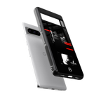better future dark aesthetic back phone cover | glass case for google pixel 8 pro