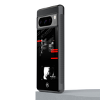 better future dark aesthetic back phone cover | glass case for google pixel 8 pro