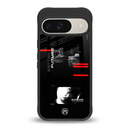 better future dark aesthetic back phone cover | glass case for google pixel 9