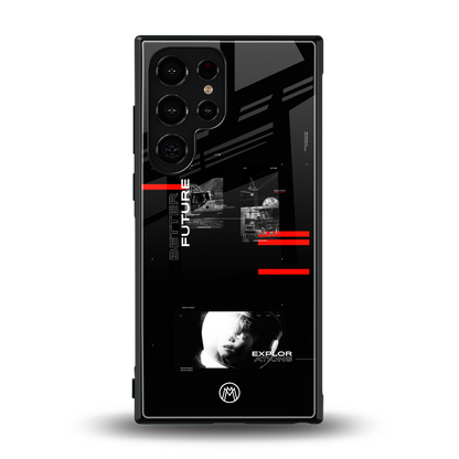 better future dark aesthetic back phone cover | glass case for samsung galaxy s23 ultra