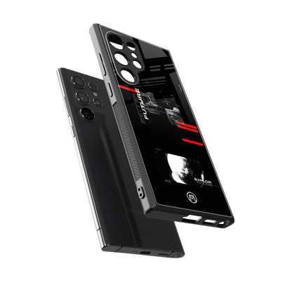 better future dark aesthetic back phone cover | glass case for samsung galaxy s23 ultra