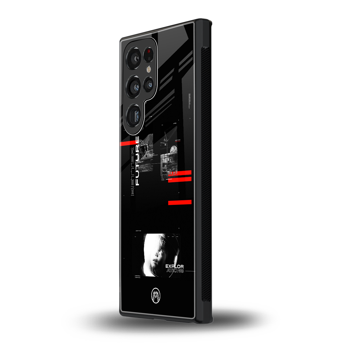 better future dark aesthetic back phone cover | glass case for samsung galaxy s23 ultra