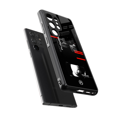 better future dark aesthetic back phone cover | glass case for samsung galaxy s25 ultra